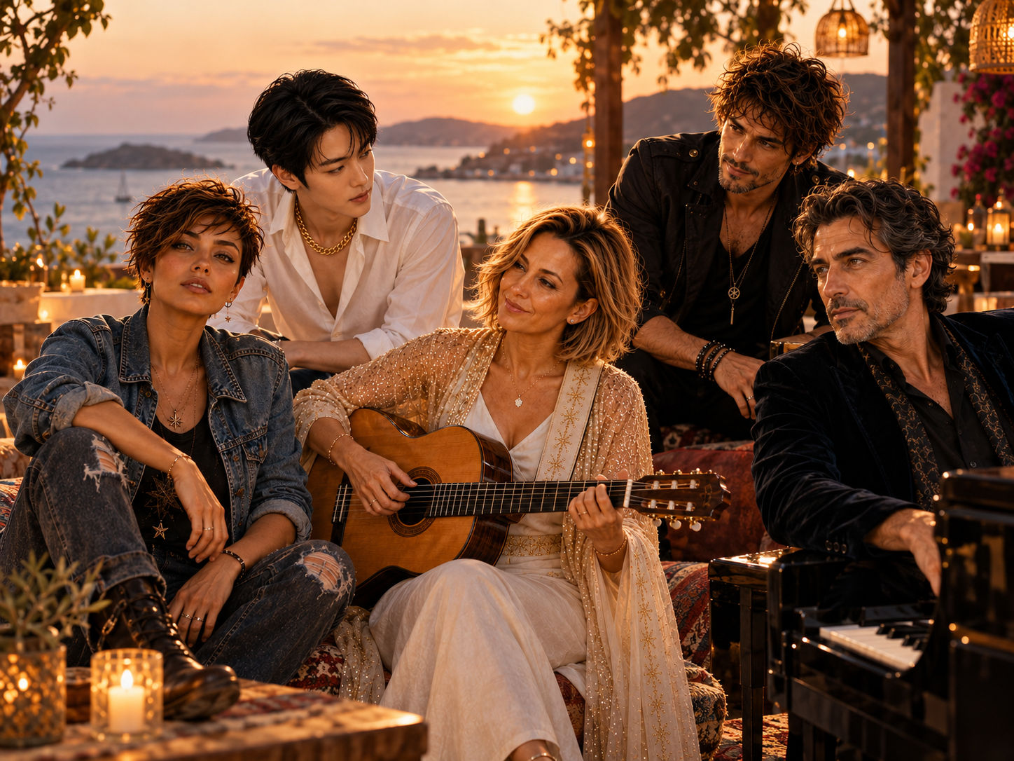 Artistes et personnages de CalimaSphere réunis à Bahía Clara